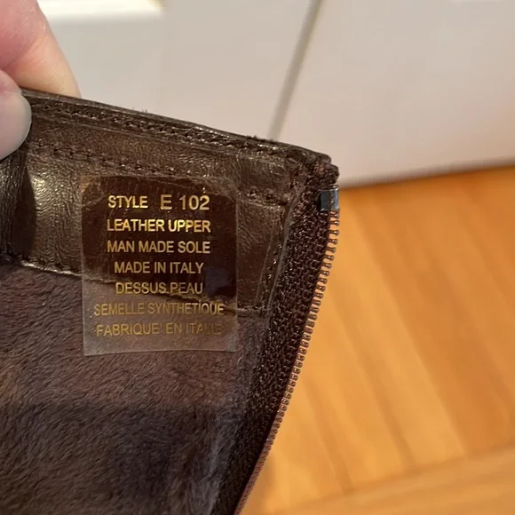 Fabianelli Italian Crafted Leather Knee High Heeled Boots Size 38 - Picture 10 of 11